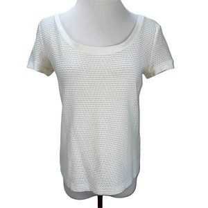 Armani Collezioni Women's Lightweight Silky Stretch Knit Top Short Sleeve Jersey